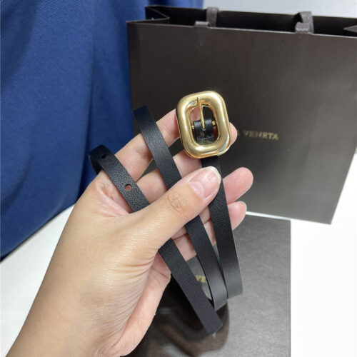 High Quality Luxury Bottega Veneta Chain Link Leather Belt alternate view