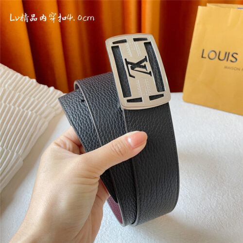 High Quality Luxury Louis Vuitton Classic Embossed Belt – Style 08582 product detail
