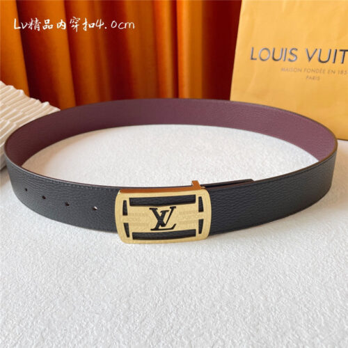 High Quality Luxury Louis Vuitton Classic Embossed Belt – Style 41350