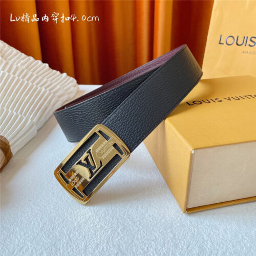 High Quality Luxury Louis Vuitton Classic Embossed Belt – Style 41350 product detail