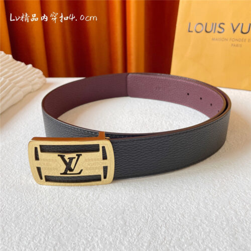High Quality Luxury Louis Vuitton Classic Embossed Belt – Style 41350 product detail