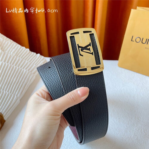 High Quality Luxury Louis Vuitton Classic Embossed Belt – Style 41350 product detail