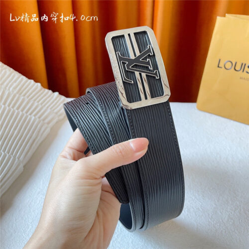 High Quality Luxury Louis Vuitton Classic Embossed Belt – Style 10278 product detail