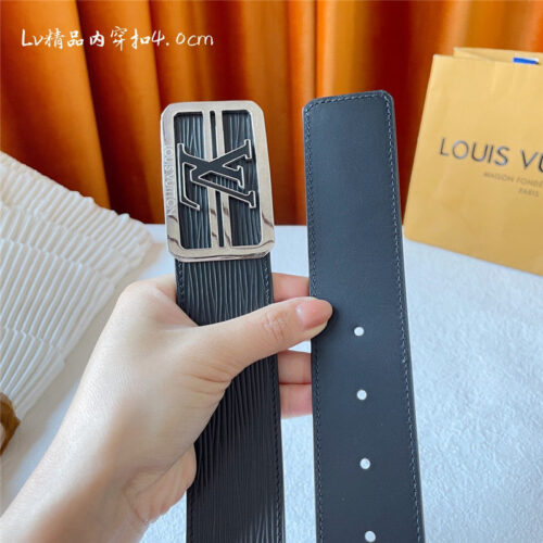 High Quality Luxury Louis Vuitton Classic Embossed Belt – Style 10278 product detail