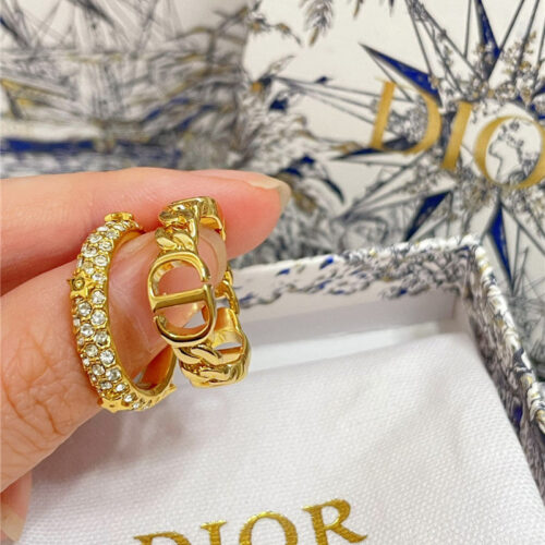 High Quality Luxury Dior Two Piece Ring alternate view