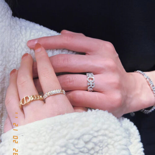 High Quality Luxury Dior Two Piece Ring product detail