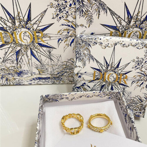 High Quality Luxury Dior Two Piece Ring product detail