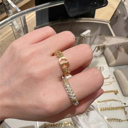 High Quality Luxury Dior Two Piece Ring product detail