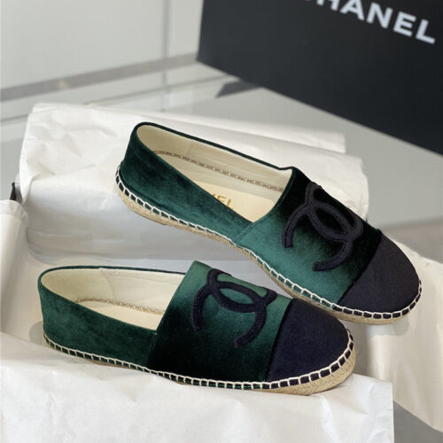 High Quality Luxury Chanel New Hemp Rope Bottom Fisherman Shoes alternate view