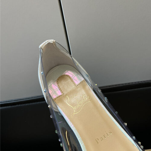 High Quality Luxury Christian Louboutin Pvc Drill Face Flats product detail