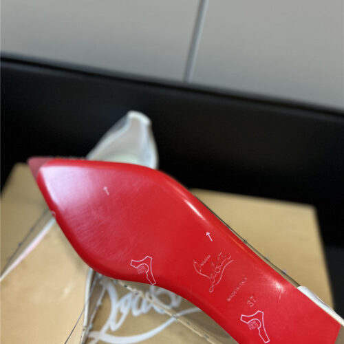 High Quality Luxury Christian Louboutin Pvc Drill Face Flats product detail