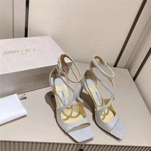 High Quality Luxury Jimmy Choo Paris Window Custom High Heels