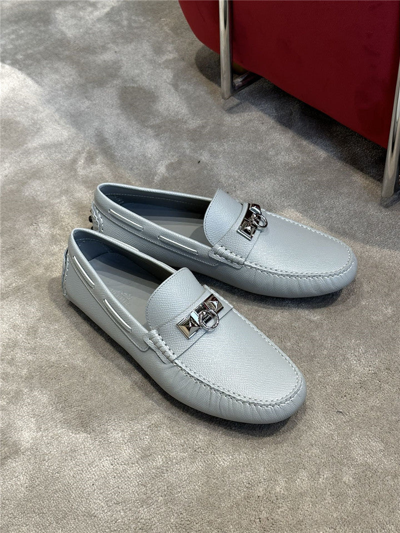High Quality Luxury Hermes Mens Classic Loafers – Style 61891