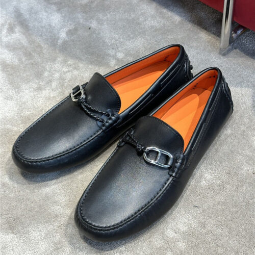High Quality Luxury Hermes Mens Classic Loafers alternate view