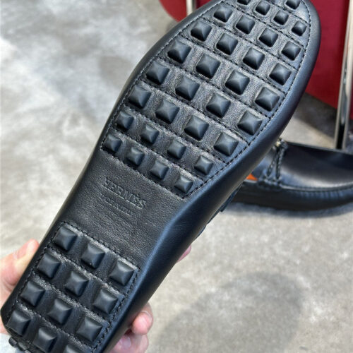High Quality Luxury Hermes Mens Classic Loafers product detail