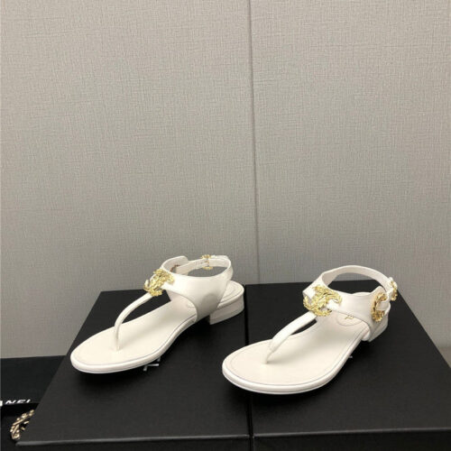 High Quality Luxury Chanel New C Buckle Sandals
