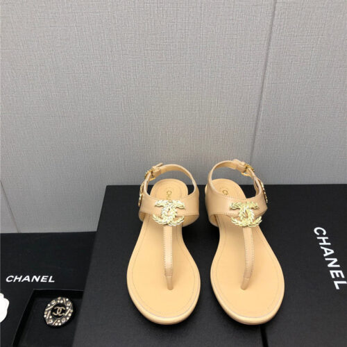 High Quality Luxury Chanel New C Buckle Sandals – Style 04390 product detail