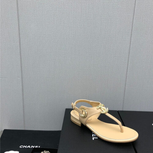 High Quality Luxury Chanel New C Buckle Sandals – Style 04390 product detail