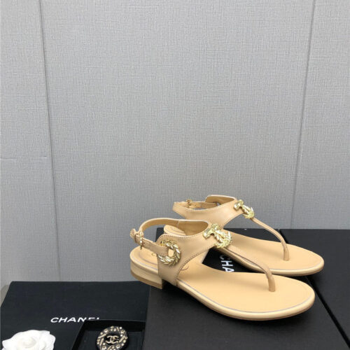 High Quality Luxury Chanel New C Buckle Sandals – Style 04390 product detail