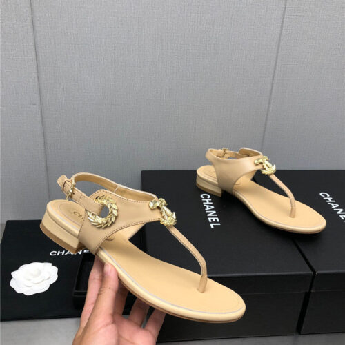 High Quality Luxury Chanel New C Buckle Sandals – Style 04390 alternate view