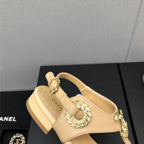High Quality Luxury Chanel New C Buckle Sandals – Style 04390 product detail
