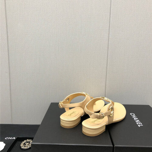 High Quality Luxury Chanel New C Buckle Sandals – Style 04390 product detail