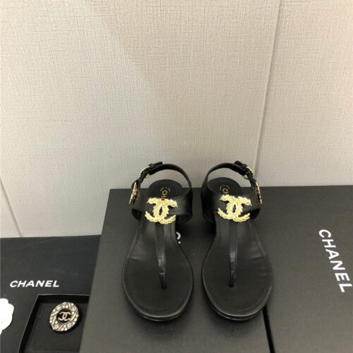 High Quality Luxury Chanel New C Buckle Sandals – Style 35462 product detail