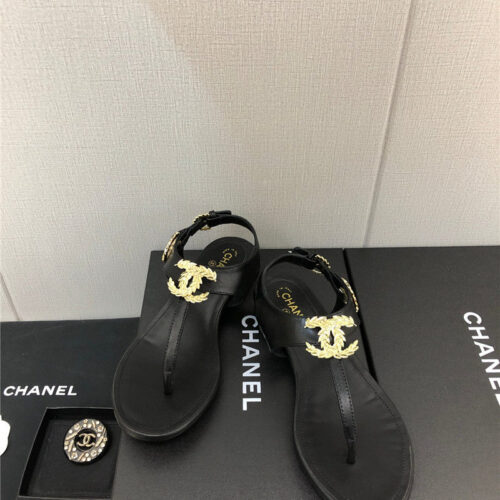 High Quality Luxury Chanel New C Buckle Sandals – Style 35462 product detail