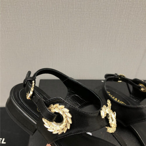 High Quality Luxury Chanel New C Buckle Sandals – Style 35462 product detail
