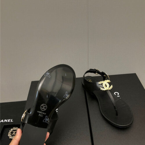 High Quality Luxury Chanel New C Buckle Sandals – Style 35462 product detail