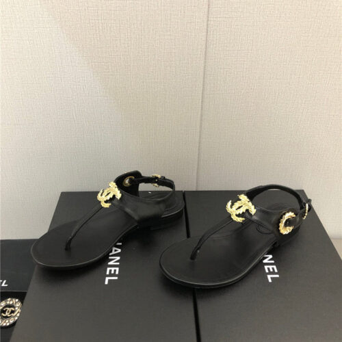 High Quality Luxury Chanel New C Buckle Sandals – Style 35462