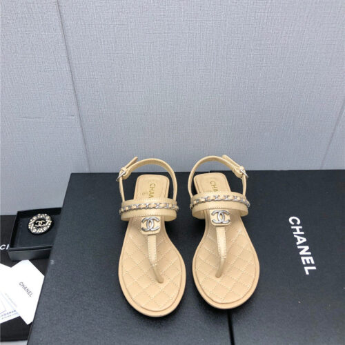 High Quality Luxury Chanel New C Buckle Chain Sandals – Style 78406 product detail
