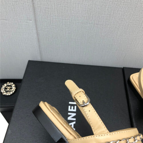 High Quality Luxury Chanel New C Buckle Chain Sandals – Style 78406 product detail