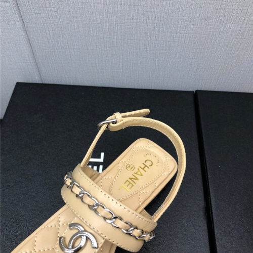 High Quality Luxury Chanel New C Buckle Chain Sandals – Style 78406 product detail