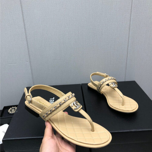 High Quality Luxury Chanel New C Buckle Chain Sandals – Style 78406 alternate view