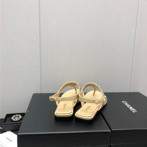 High Quality Luxury Chanel New C Buckle Chain Sandals – Style 78406 product detail