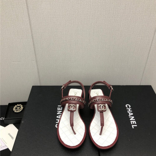 High Quality Luxury Chanel New C Buckle Chain Sandals – Style 14566 product detail