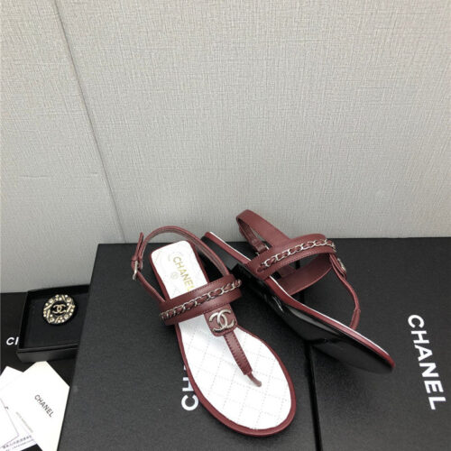 High Quality Luxury Chanel New C Buckle Chain Sandals – Style 14566 product detail