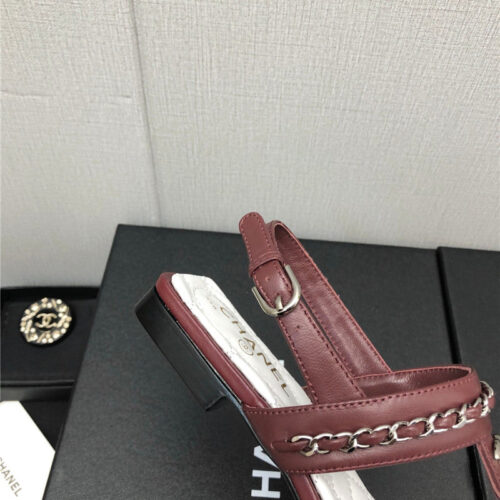 High Quality Luxury Chanel New C Buckle Chain Sandals – Style 14566 product detail
