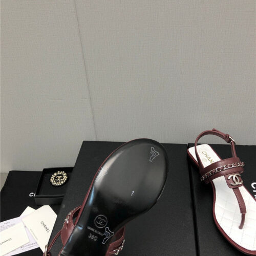 High Quality Luxury Chanel New C Buckle Chain Sandals – Style 14566 product detail