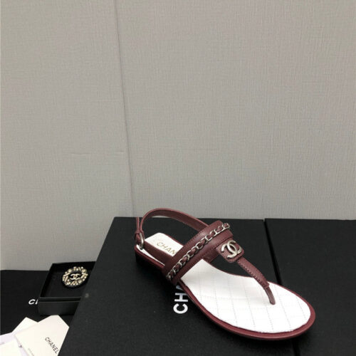 High Quality Luxury Chanel New C Buckle Chain Sandals – Style 14566 product detail