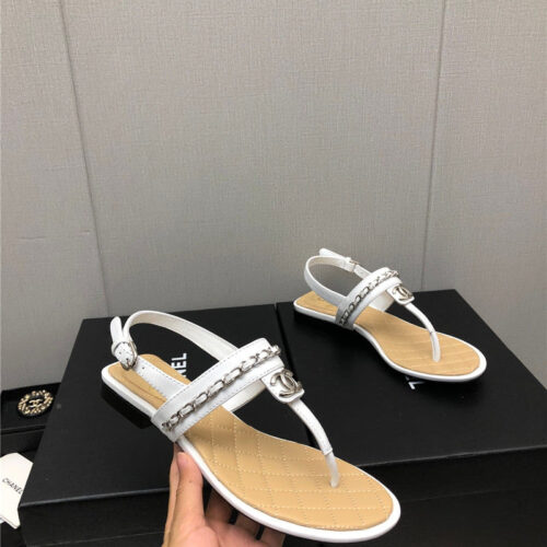 High Quality Luxury Chanel New C Buckle Chain Sandals alternate view