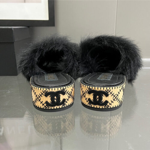 High Quality Luxury Chanel New Wool Slippers – Style 25542 product detail
