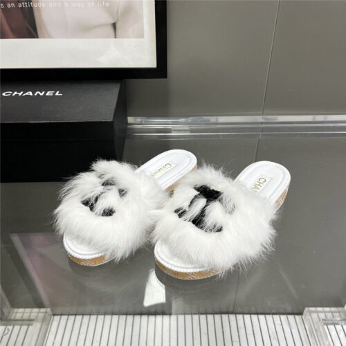 High Quality Luxury Chanel New Wool Slippers – Style 89382