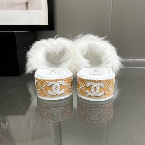 High Quality Luxury Chanel New Wool Slippers – Style 89382 product detail