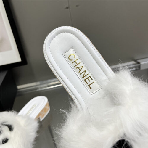 High Quality Luxury Chanel New Wool Slippers – Style 89382 product detail