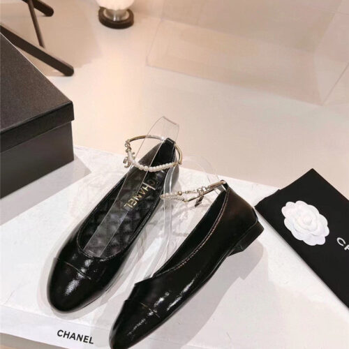 High Quality Luxury Chanel 23C Pearl Mary Jane Shoes – Style 32870