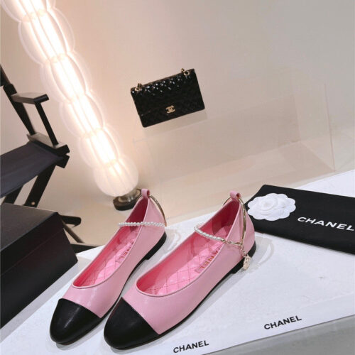 High Quality Luxury Chanel 23C Pearl Mary Jane Shoes