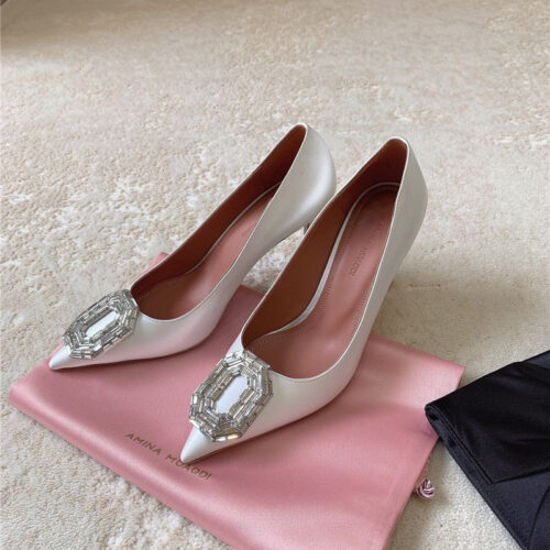 High Quality Luxury Amina Muaddi New Arrival Crystal Pumps – Style 81123