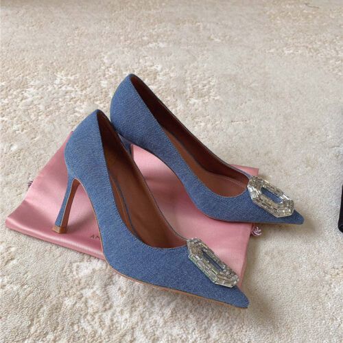 High Quality Luxury Amina Muaddi New Arrival Crystal Pumps – Style 41571 product detail